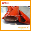 Silicone Rubber Coated Braided Fiberglass Fire Sleeve